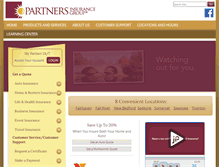 Tablet Screenshot of partnersinsgrpllc.com